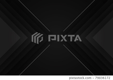 Modern Black abstract design geometric background, paper style 79836172
