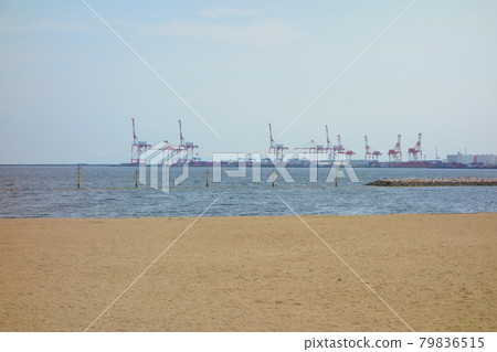 Sandy beach and sea Sandy beach and sea 79836515