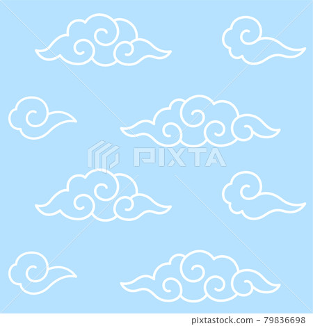Traditional Chinese cloud pattern 79836698