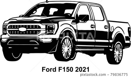 Big American Car - pickup truck of the USA vector Big American Car - pickup truck of the USA vector 79836775