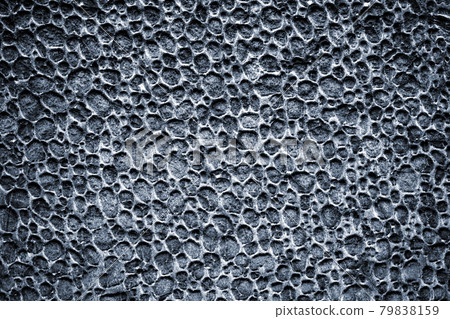 Black foam texture. Grey styrofoam material or white plastic polystyrene pattern. Gray wall for board background. Perfect background with copy space. 79838159