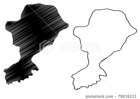 Intibuca Department (Republic of Honduras, Departments of Honduras) map vector illustration, scribble sketch Intibuca map.. 79838221