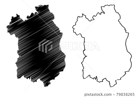Fejer County (Hungary, Hungarian counties) map vector illustration, scribble sketch Fejer map 79838265