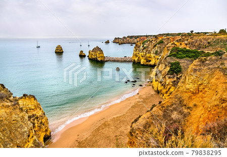 Coastal cliffs at Lagos - Algarve, Portugal 79838295
