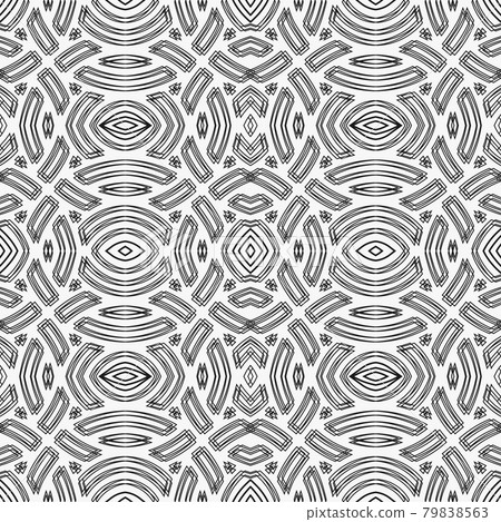 Psychodelic seamless geometric pattern. 79838563