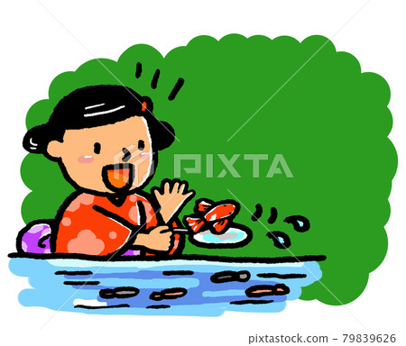 夜市浴衣撈金魚，兒童協會，PTA活動♪兒童快樂♡ 79839626