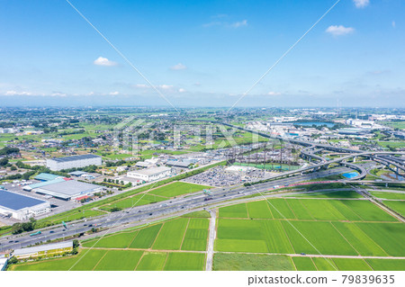Aerial view of "Saitama Prefecture" Kuki-Shiraoka Junction Aerial view of "Saitama Prefecture" Kuki-Shiraoka Junction 79839635