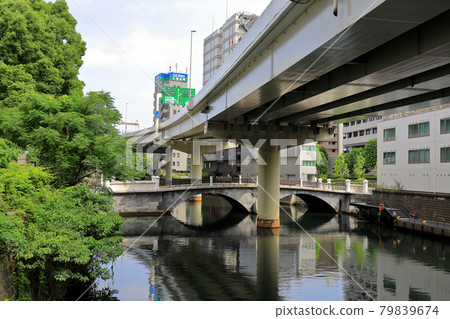 Tokiwa Bridge over the Nihonbashi River in Otemachi, Tokyo 79839674