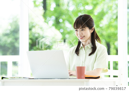 Women's telework online meeting Women's telework online meeting 79839817