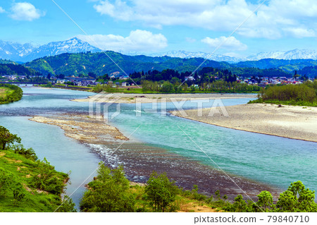 Confluence of the Shinano River 79840710