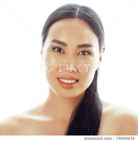 young pretty asian woman close up isolated spa, womans day concept young pretty asian woman close up isolated spa, womans day concept 79840816