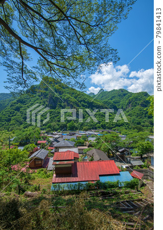 View from Sekisho Hachiman Ruins toward Railway Culture Village Annaka City View from Sekisho Hachiman Ruins toward Railway Culture Village Annaka City 79841413