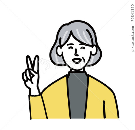 Female senior vector pop piece 2 Female senior vector pop piece 2 79841530