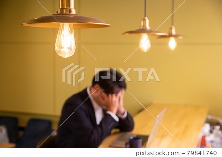 Worried businessman Worried businessman 79841740