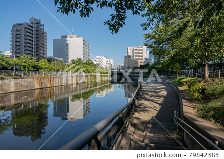 Gotanda Fureai Waterside Square in Shinagawa-ku, Tokyo Gotanda Fureai Waterside Square in Shinagawa-ku, Tokyo 79842383