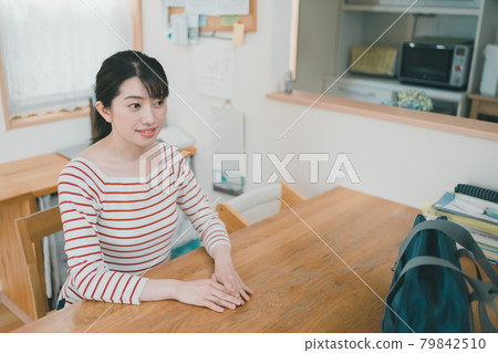 Mom with a junior high school child Mom with a junior high school child 79842510