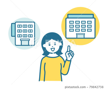 Women choosing a company 79842738