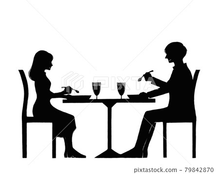 男女吃/料，黑色Ver. 79842870