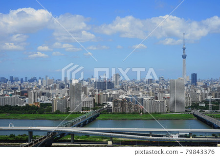 July Edogawa 120 towards Ikebukuro and Toei Subway Shinjuku Line Tower Hall Funabori 79843376