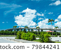 Blue sky and bridge 79844241