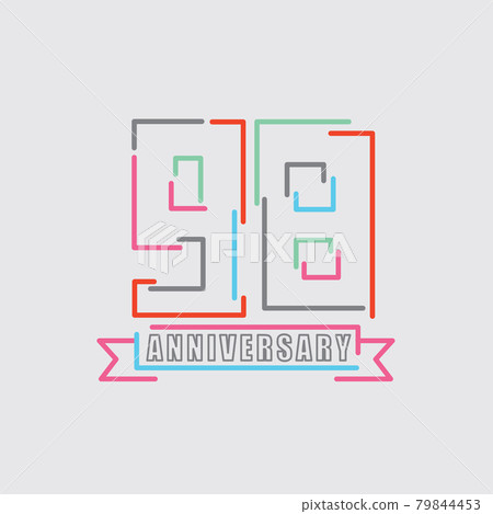 98th Years Anniversary Logo Birthday Celebration Abstract Design Vector Illustration. 98th Years Anniversary Logo Birthday Celebration Abstract Design Vector Illustration. 79844453