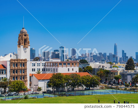 Sunny view of the Mission High School 79844575