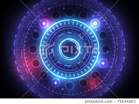 Element of computer data. Abstract hologram hi-tech background. Digital infographic. Virtual reality technology electric innovation. Head-up display interface. Futuristic Sci-Fi glowing HUD circuit Element of computer data. Abstract hologram hi-tech background. Digital infographic. Virtual reality technology electric innovation. Head-up display interface. Futuristic Sci-Fi glowing HUD circuit 79844803
