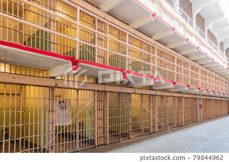 Interior view of the cell house of Alcatraz island Interior view of the cell house of Alcatraz island 79844962