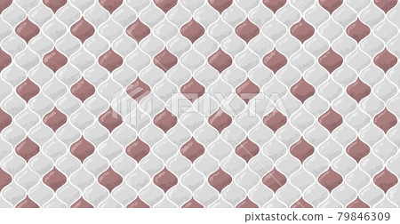 Lantern and Moroccan tile paint illustration image Lantern and Moroccan tile paint illustration image 79846309