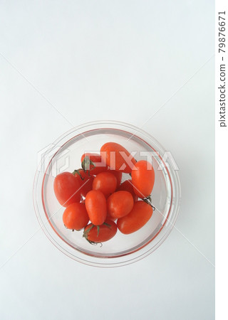 Aiko tomato on white background Aiko tomato on white background 79876671