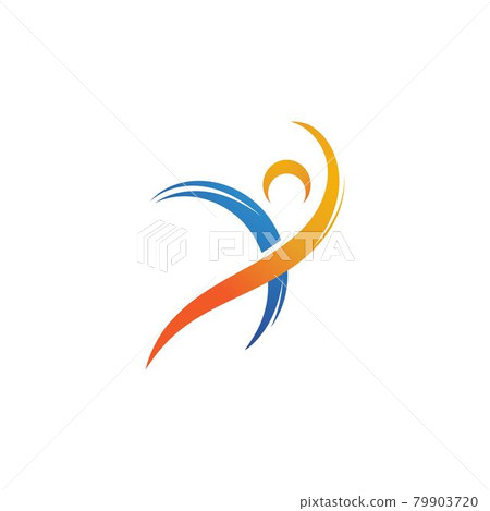 Human character logo sign Human character logo sign 79903720