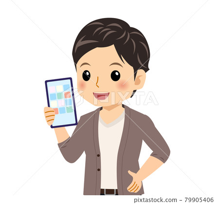 一件羊毛衫的年輕人 79905406