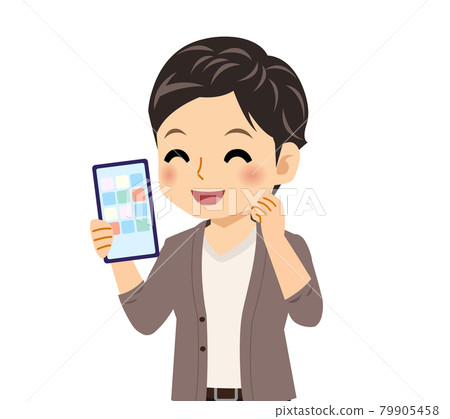 一件羊毛衫的年輕人 79905458