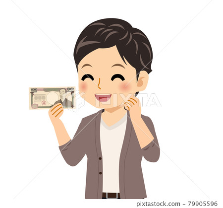 一件羊毛衫的年輕人 79905596