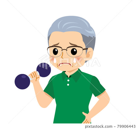 White-haired man in short sleeves White-haired man in short sleeves 79906443