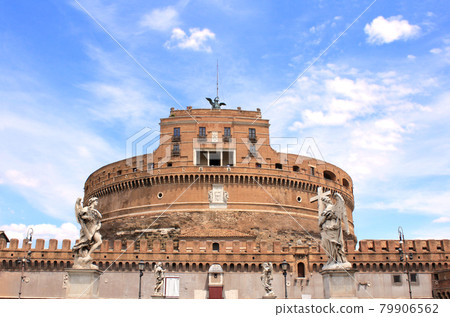 Saint Angel Castle or Mausoleum of Hadrian, Rome, Italy Saint Angel Castle or Mausoleum of Hadrian, Rome, Italy 79906562