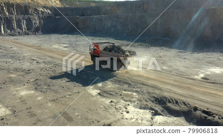Quarry for the extraction of granite. Granite quarry. Quarry for the extraction of granite. Granite quarry. 79906818