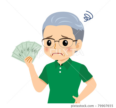 短袖的白髮男子 短袖的白髮男子 79907655