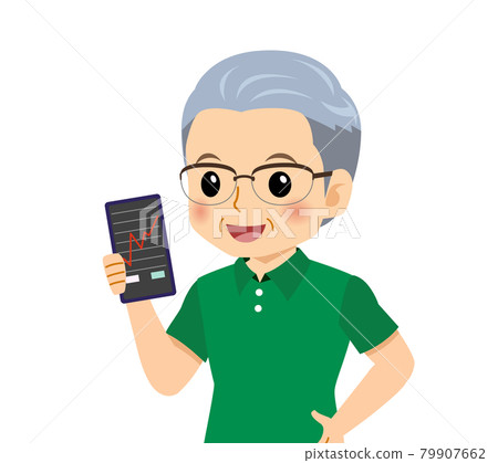 短袖的白髮男子 79907662