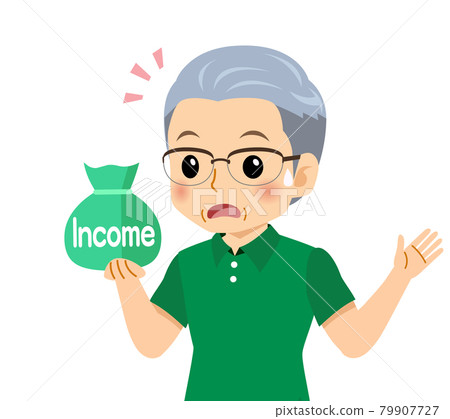 White-haired man in short sleeves White-haired man in short sleeves 79907727