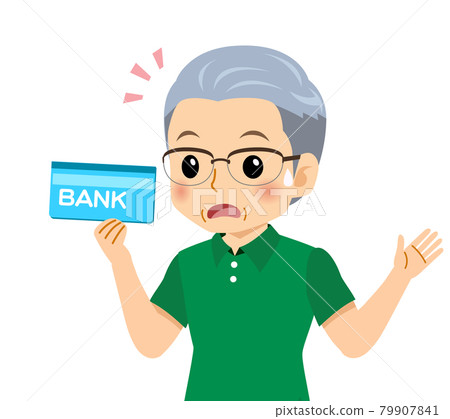 White-haired man in short sleeves White-haired man in short sleeves 79907841