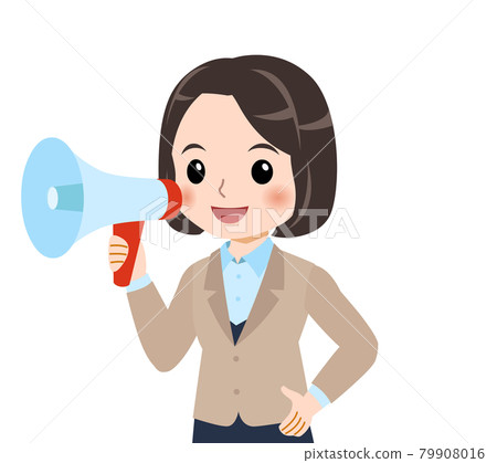 米色西裝的女人 79908016