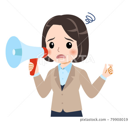 Woman in beige suit 79908019