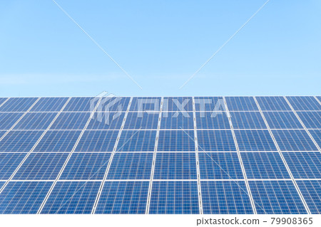 Solar panels and blue sky 79908365