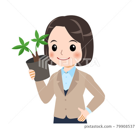 米色西裝的女人 米色西裝的女人 79908537