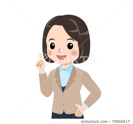 米色西裝的女人 米色西裝的女人 79908617