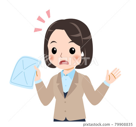 Woman in beige suit Woman in beige suit 79908835