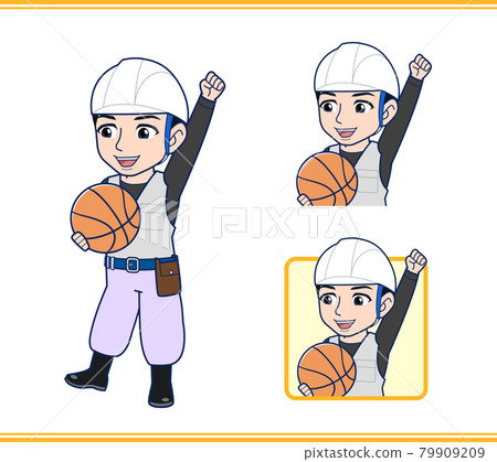 A person working at a construction site A person working at a construction site 79909209