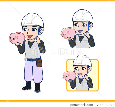 A person working at a construction site A person working at a construction site 79909929