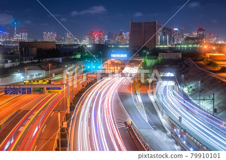 《Tokyo》 Traffic image ・ Oi Wharf on the Metropolitan Expressway Bayshore Line 《Tokyo》 Traffic image ・ Oi Wharf on the Metropolitan Expressway Bayshore Line 79910101